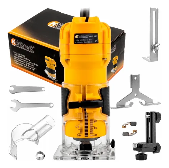 Tupia Laminadora 600w Elétrica Nakasaki Coletor De Pó 30000r