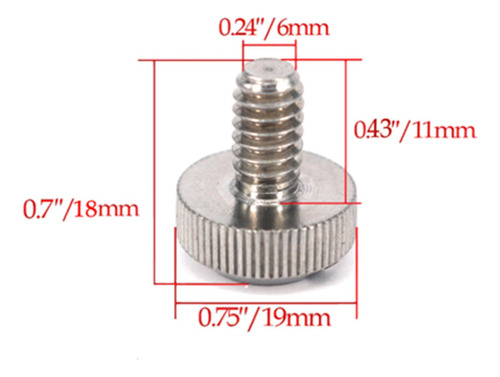 3 Seat Bolt Screw Quick Mount 6mm Screw For Touring