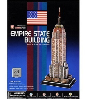 C704h Empire State Ny Rompecabezas 3d 39 Piezas Cubicfun