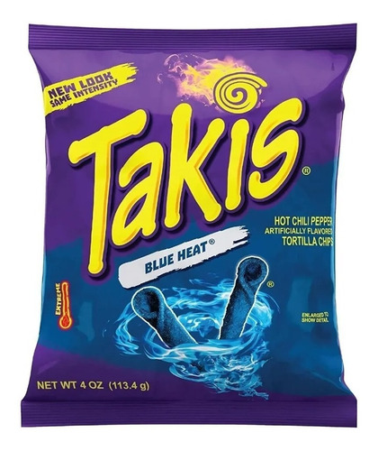 Botana Americana Takis Blue Heat Fuego Azul 20 Pack 113gr