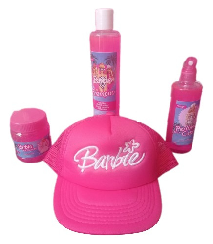 Kit Barbie (gorra, Perfume, Gel Y Shampoo)