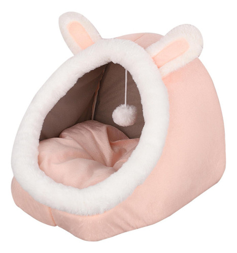 New Mascota Gato Cueva Cama Cálido Nido Rosa M M L Rosa M M