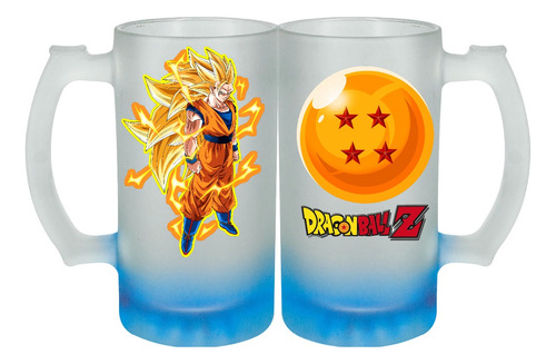 Tarro Cervecero Satinado  Dragon Ball Z  Anime Goku A Elegir