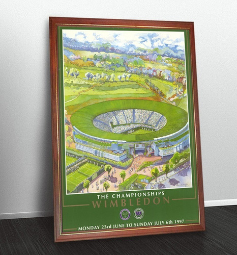 Tenis Abierto De Gran Bretaña Wimbledon Poster En Cuadro