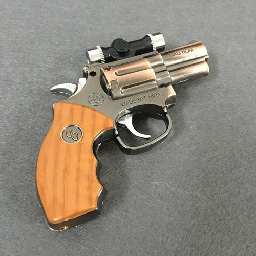 Mini Encendedor Soplete Revolver Magnum + Laser Am48