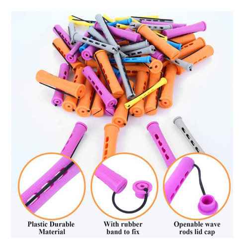 24 Sticks Para Ondulado Frío Natural Permanente Cabello