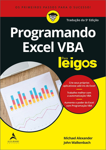 Programando Excel VBA para leigos, de Alexander, Michael. Série Para leigos Starling Alta Editora E Consultoria  Eireli, capa mole em português, 2021
