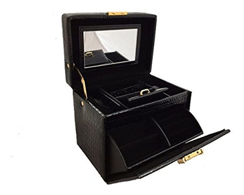 Lct Caja De Joyeria De Viaje Negro