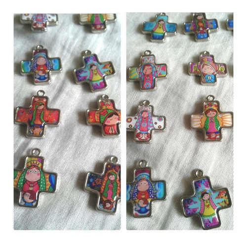 Flopi Accesorios: 12 Dijes Virgencita Porfis Souvenirs $200