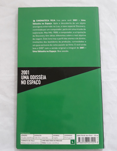 Filme 2001 Uma Odisséia No Espaço Dvd Original Coleção Abril (Usado)