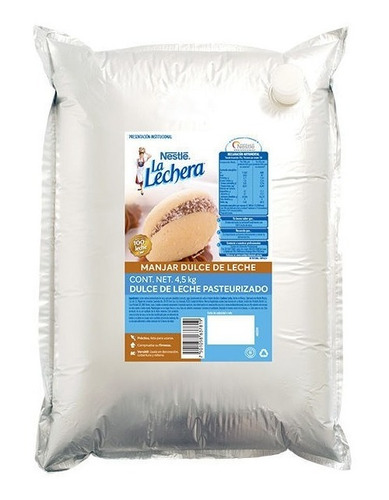 Dulce De Leche Nestle 4 Bolsas De 4.5 Kg