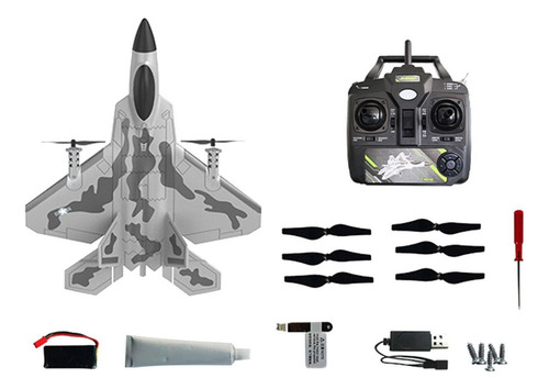 F22 Jet Fighter Control Remoto Con Luces Led Hobby Rc Jet
