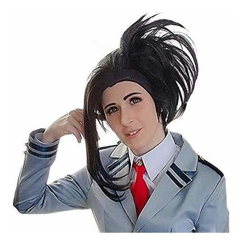 Papita De Pelo Ondulado Pelo Sintético Negro Cosplay P...