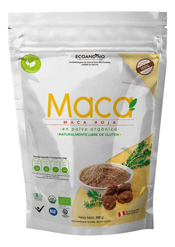 Maca Peruana Pura Organica Libra - Unidad a $105000