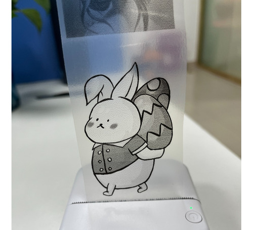 Papel Transparente Autoadhesivo X5u Mini Impresora 57x30mm