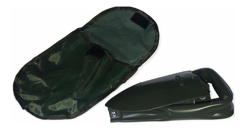 Pala Plegable Pico Sierra Para Camping Con Estuche Barril