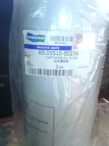  Filtro Aceite Doosan 6505510-5027a
