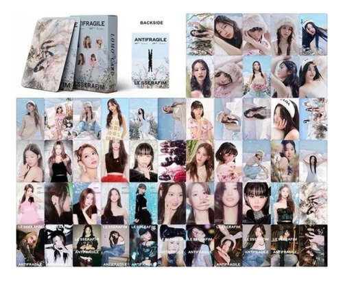 Le Sserafim (55 Photocard + Sticker) Kpop Pegatina+ Lomocard