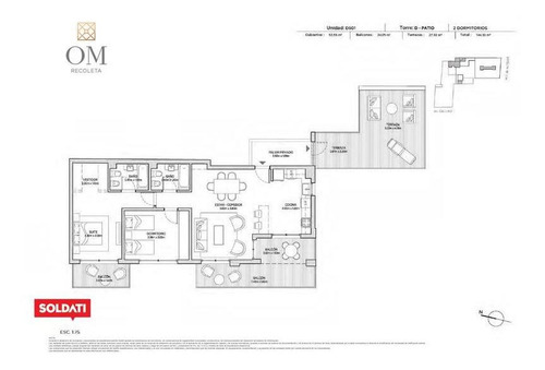 Imagen 12 de 24 de Om Recoleta. Venta.departamento.3 Ambientes.recoleta