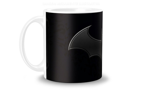 Canecas Personalizadas Porcelana Batman Logo 325 Ml 12x S/ Juros