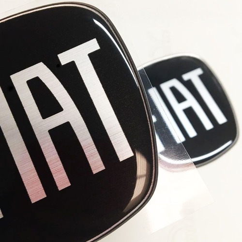Imagem 4 de 6 de Kit Completo Adesivos Resinados Fiat Black Piano Grand Siena