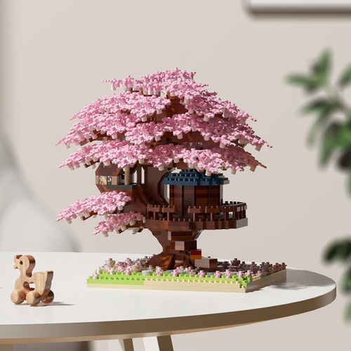 Blocos De Lego Compatíveis Com Jihui M3079 Cherry Tree House
