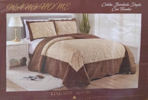 Edrecolcha Kingsize Algodón Bordada Tipo Cotach 