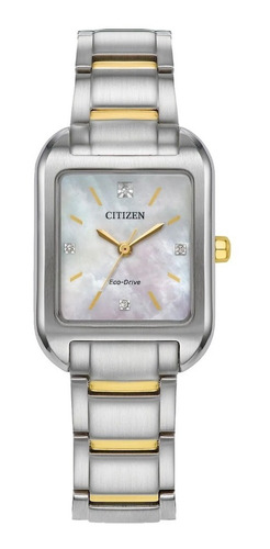 Em0494-74d Reloj Citizen Classic Eco Drive 32mm Plateado/dor