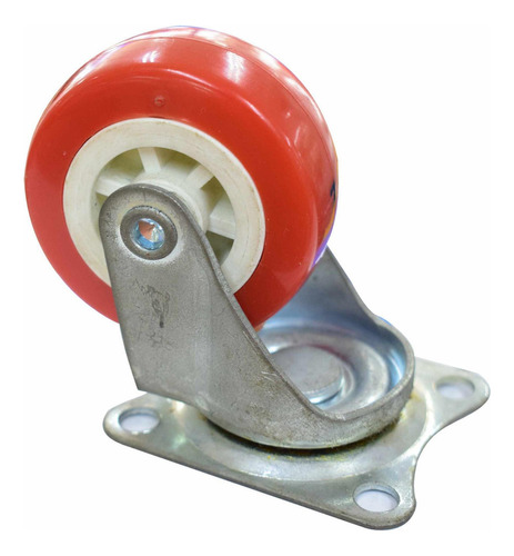 Rodachines 2 1/2\\\'\' Plano Rojo T/roller 65mm