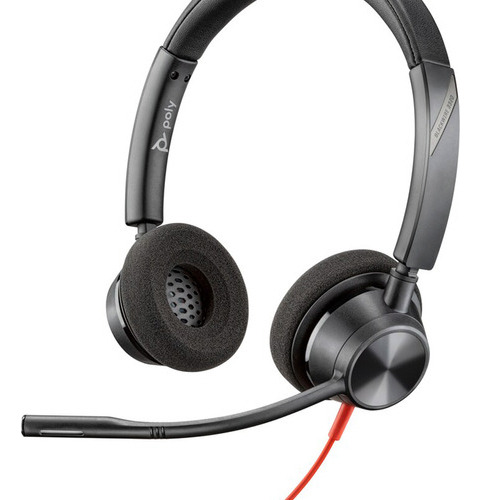 Auriculares Estéreo Usb-c Poly Blackwire 3320 Con Certificac Color Negro