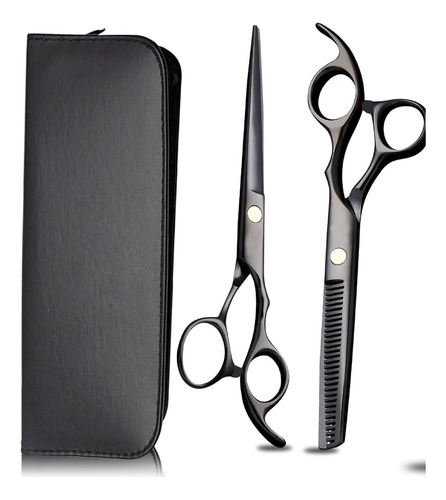 Kit Tijeras Profesionales Filos Navaja + Entresacadora Acero