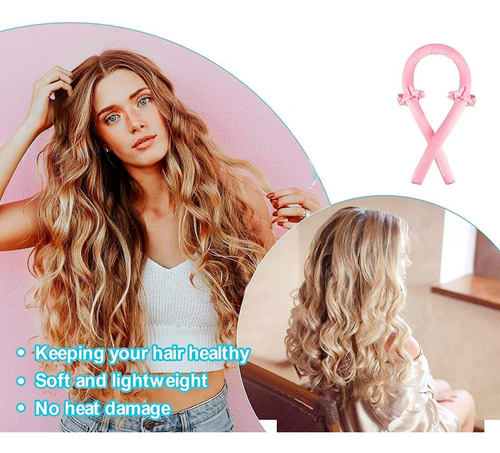 Onduladora Rizadora De Seda Ondas Sin Calor Para Cabello