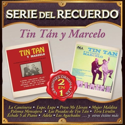 Serie Del Recuerdo Tin Tan Y Marcelo 2 En 1 Disco Cd