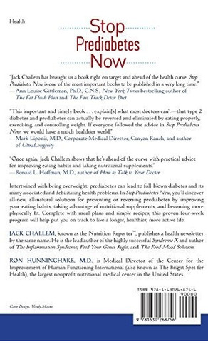 Stop Prediabetes Now The Ultimate Plan To Lose Weight And P, De Challem, Jack. Editorial Wiley, Tapa Dura En Inglés, 2009