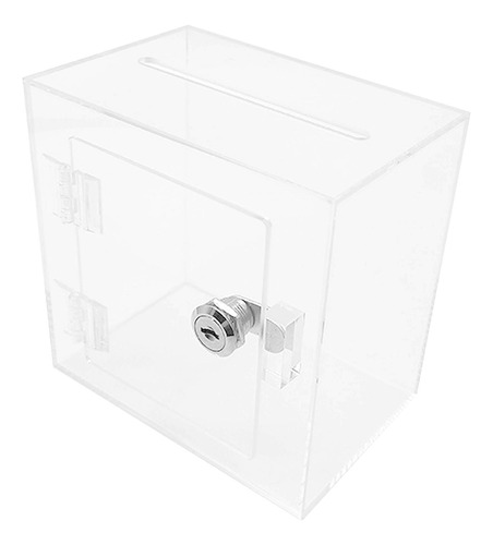 Caja De Donación De Acrílico, Transparente, Caja De