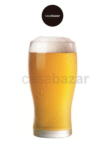 Imagen 2 de 5 de Vaso De Vidrio Rigolleau Pinta Cerveza 540ml X18 Unidades