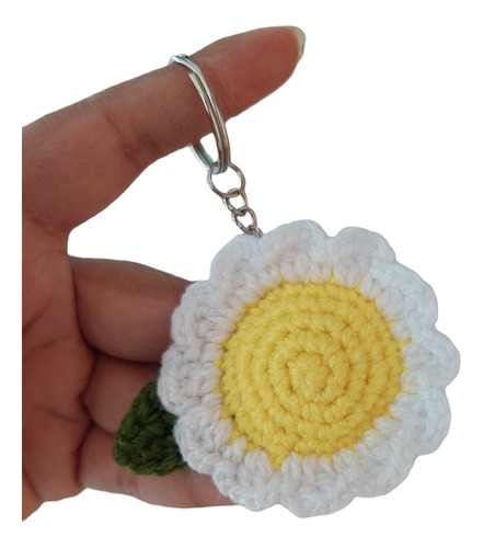 Flor Llavero Amigurumi Tejida A Crochet