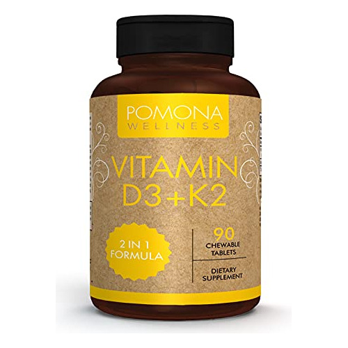 Pomona Wellness Vitamina D-3 Con Vitamina K-2: Rjwqo