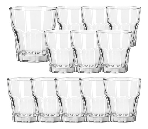 Set 12 Piezas Tequilero De Vidrio Boston 45 Ml