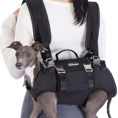 H, Mochila Transportadora Mascotas Con Piernas Afuera, A La