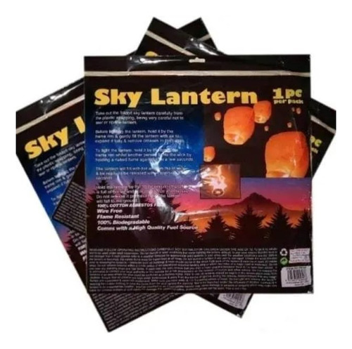 Globos Cantoya, Globos Del Deseo Sky Lantern X 1 Ud (remate)