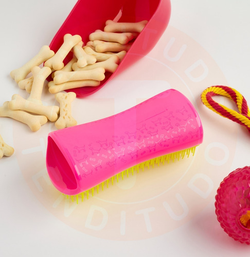 Imagem 5 de 9 de Escova E Desembaraçadora Pet Teezer - Amarelo E Pink