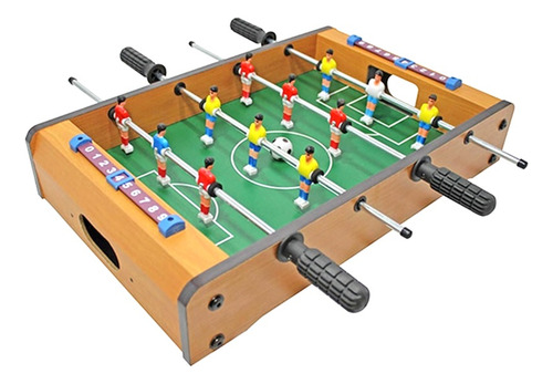 Mini Mesa De Pebolim Futebol Totó 50,5 X 31 X 9cm Completa