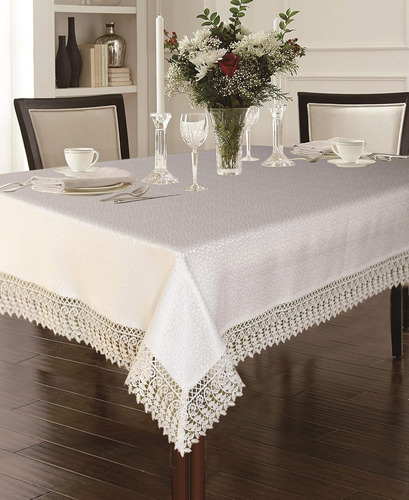 Violet Linen Legacy - Mantel Rectangular Con Diseño De Adoqu