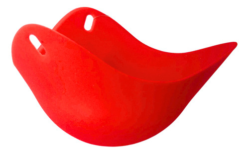 Forma De Silicone Para Ovo Poche Pudim Vermelha Livre De Bpa