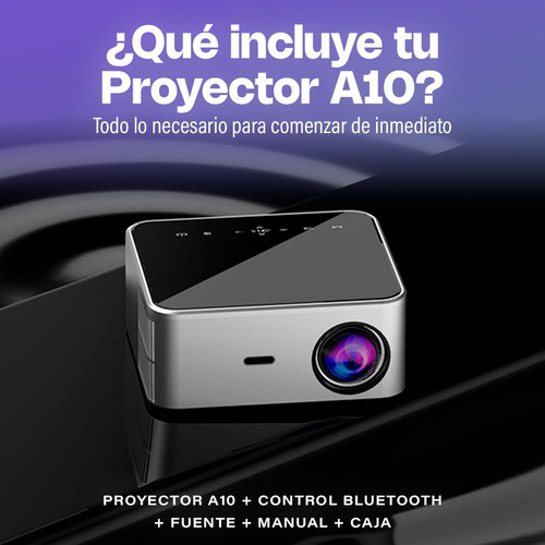 Proyector Portátil 4k A10 Con Bluetooth Wifi Andorid