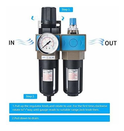 1 2 Npt Filtro Aire Comprimido Regulador Lubricador Frl