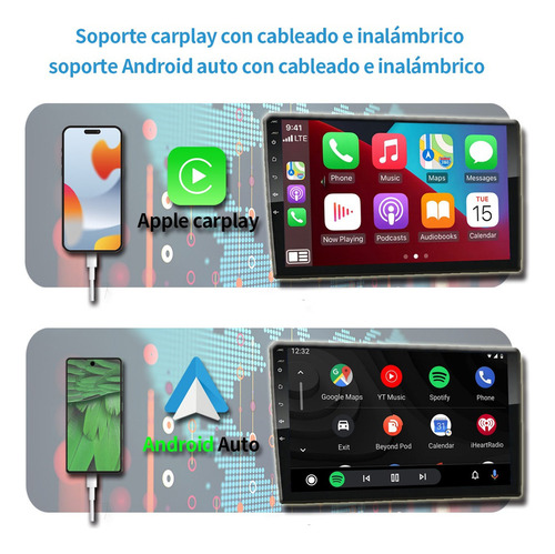 Radio De Coche De 9 Pulgadas Con Carplay 2 Gb+32 Gb Gps Wifi