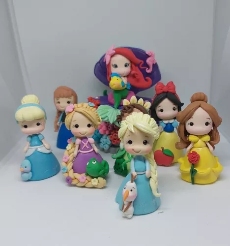 Muñequitas/princesas Para Souvenirs En Porcelana Fria