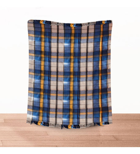 Cobija Estrella Gruesa Para Frios, 208 X 170 Cm, 2kg Mixto Rayas